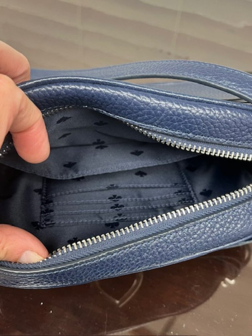 Kate Spade ♠️ Nightcap (Navy) Crossbody Camera Bag - Picture 11 of 12